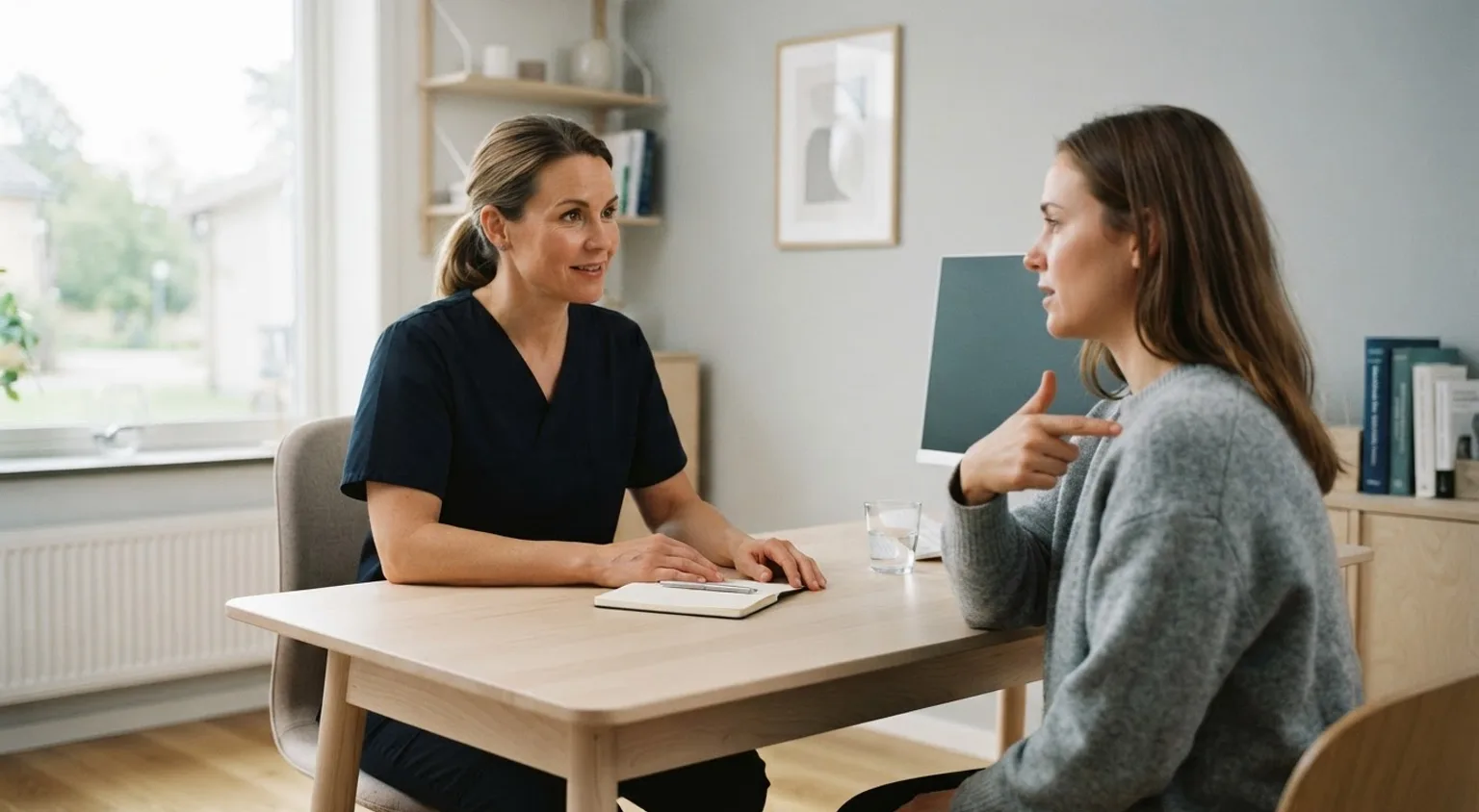 Privat smärtläkare – kostnad, remiss och hur du bokar - kompletterande realistisk vårdbild med människa 2