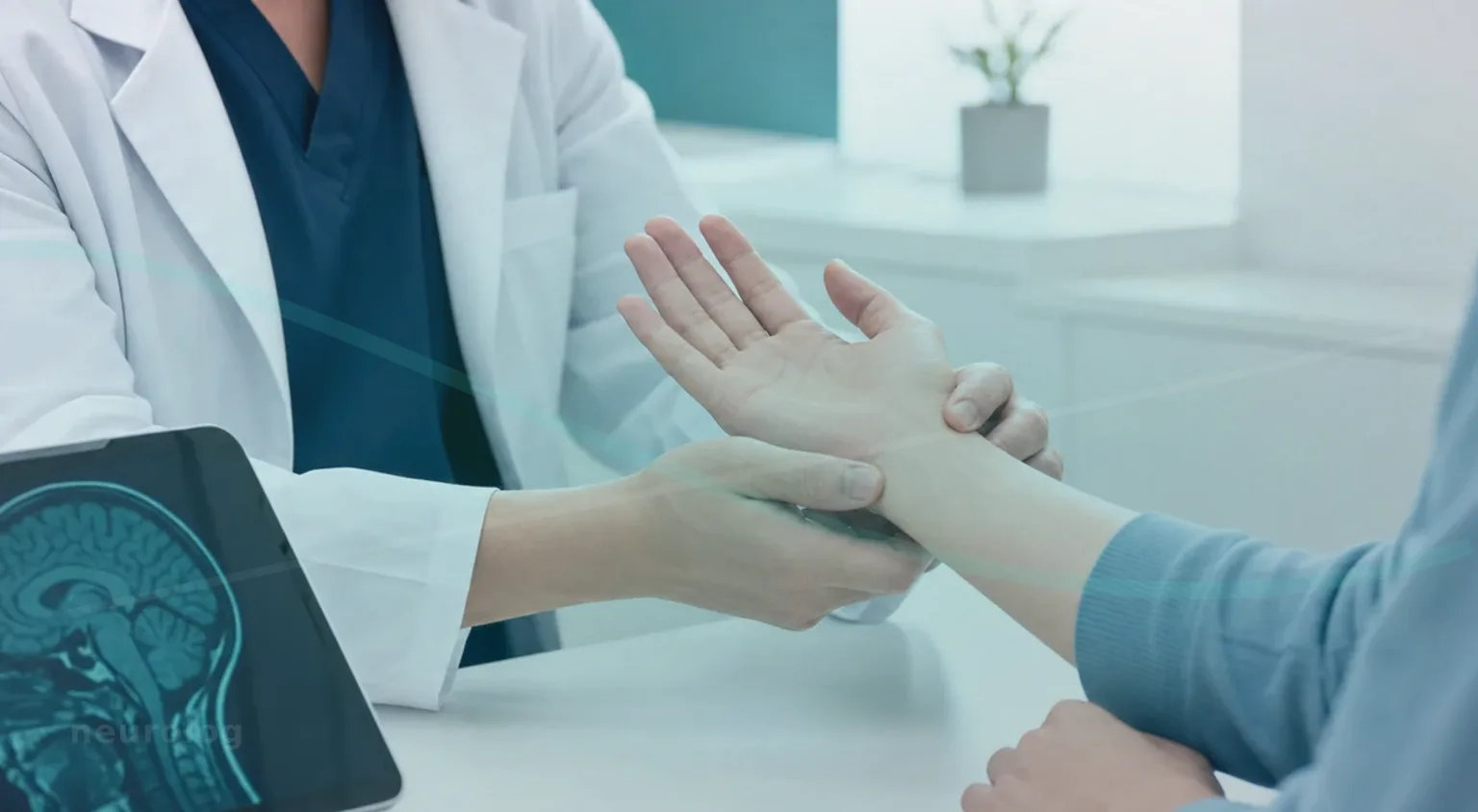 Privat neurolog - realistisk vårdbild med människa från specialistmottagning
