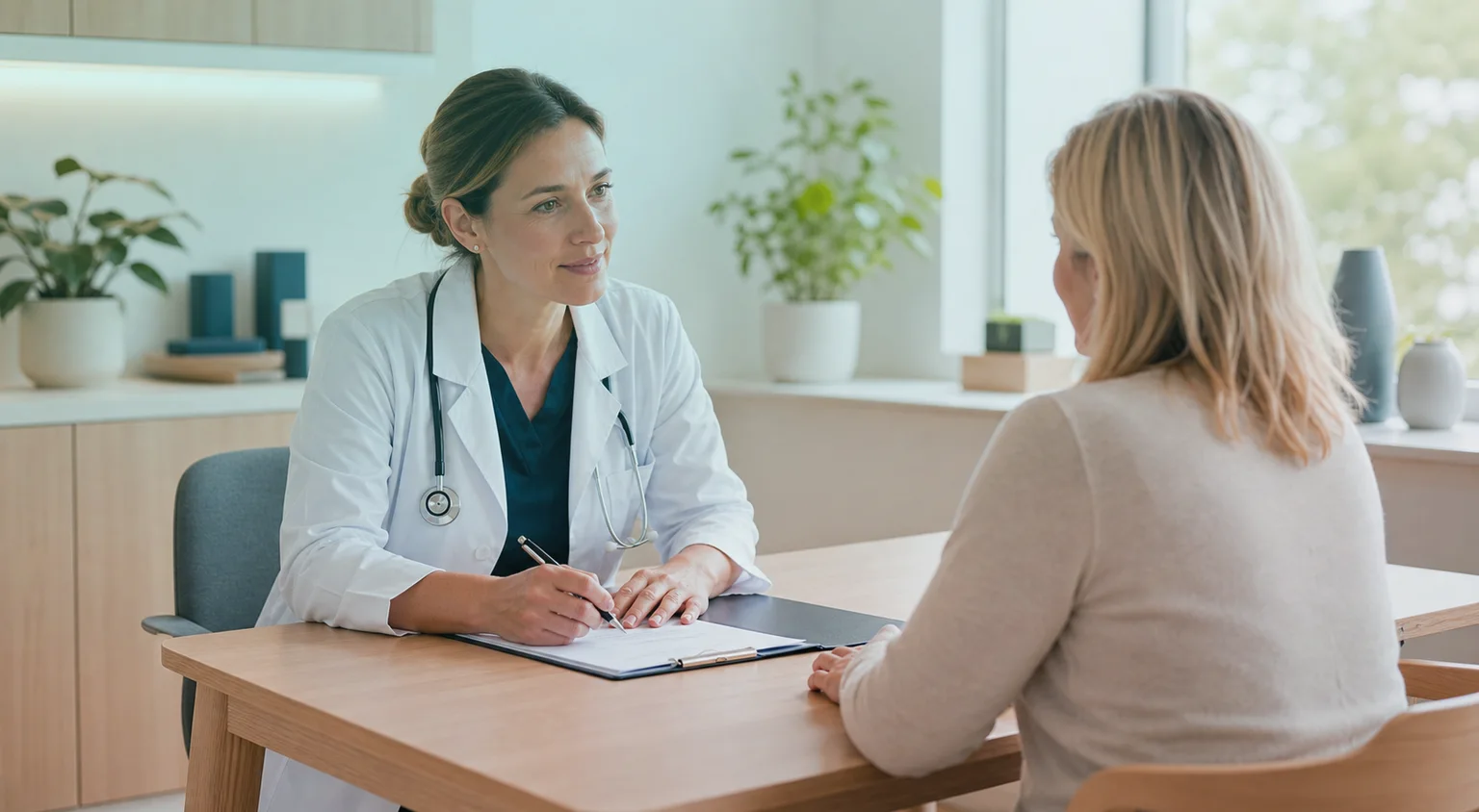 Så fungerar Specialistdirekt - realistisk vårdbild med patient och vårdkoordinator